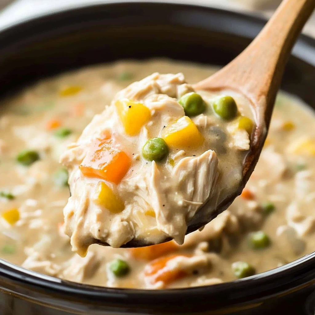 Recipe preparation for Slow Cooker Chicken Pot