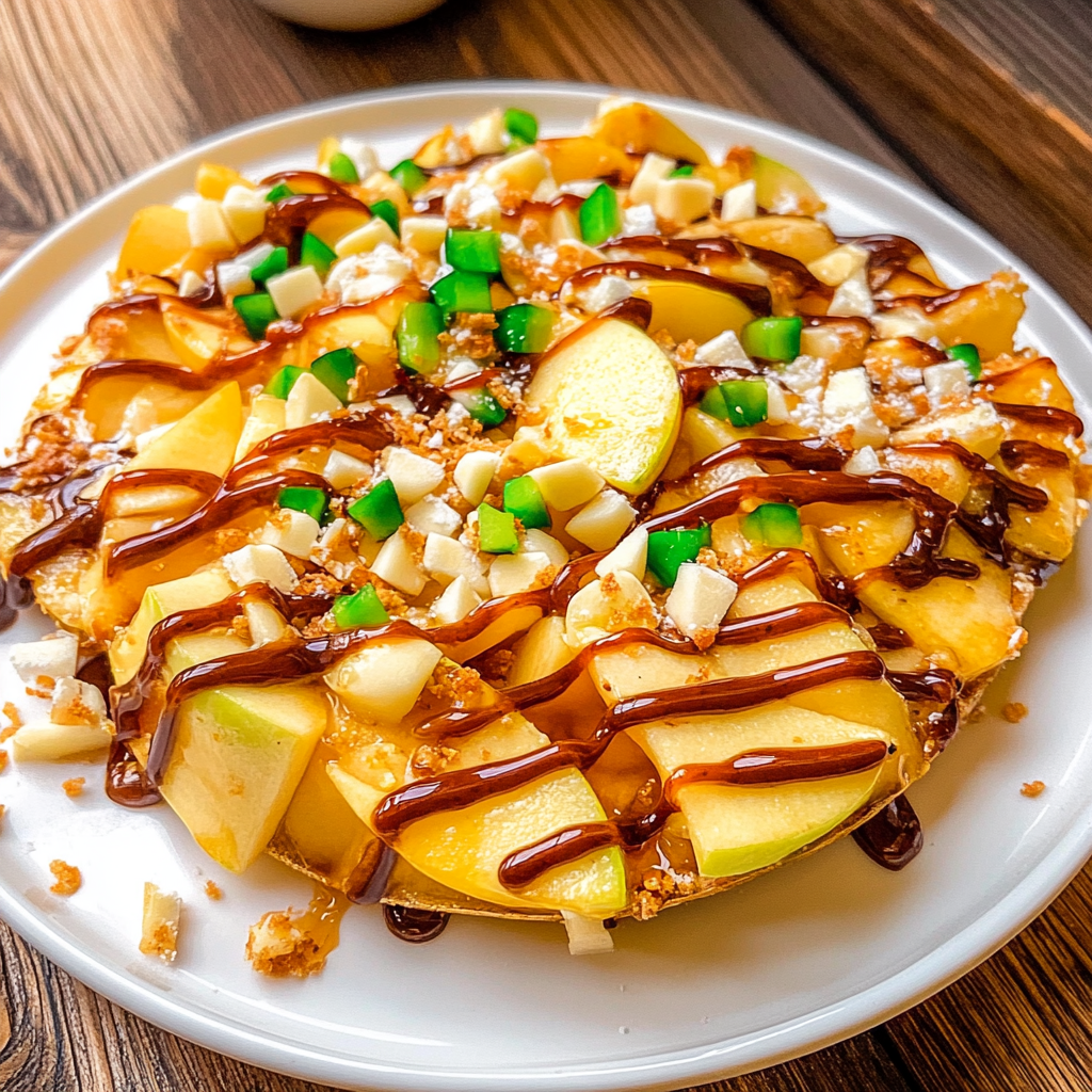 Recipe preparation for Apple Nachos