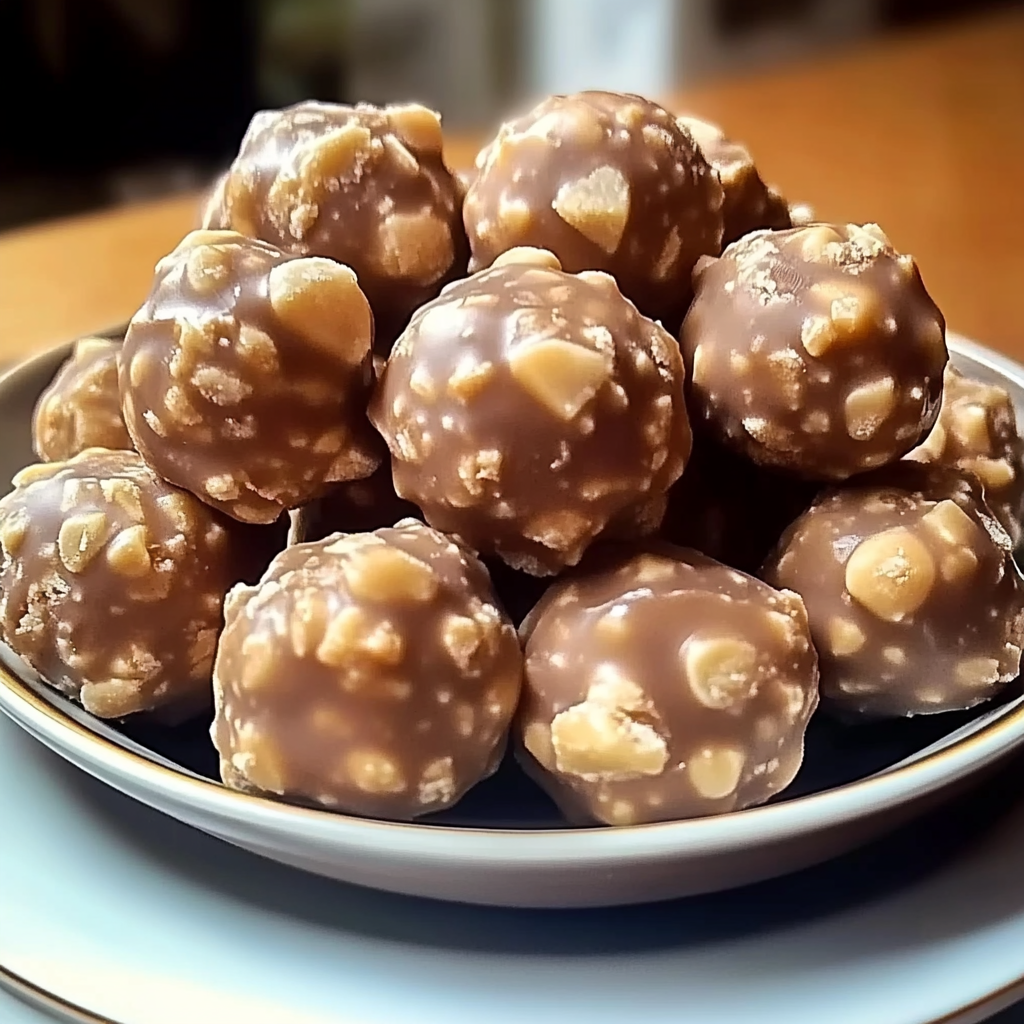 Recipe preparation for Butterfinger Balls