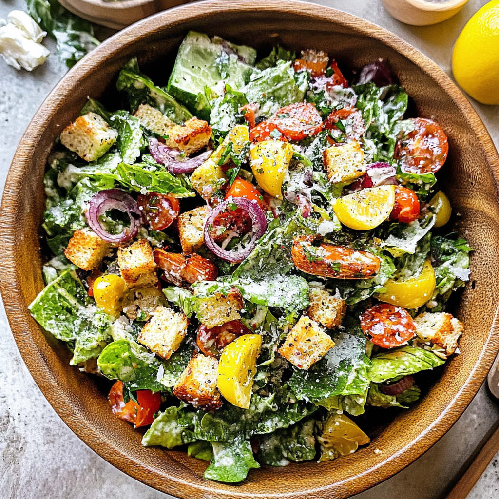 Recipe preparation for Mediterranean Salad Recipe