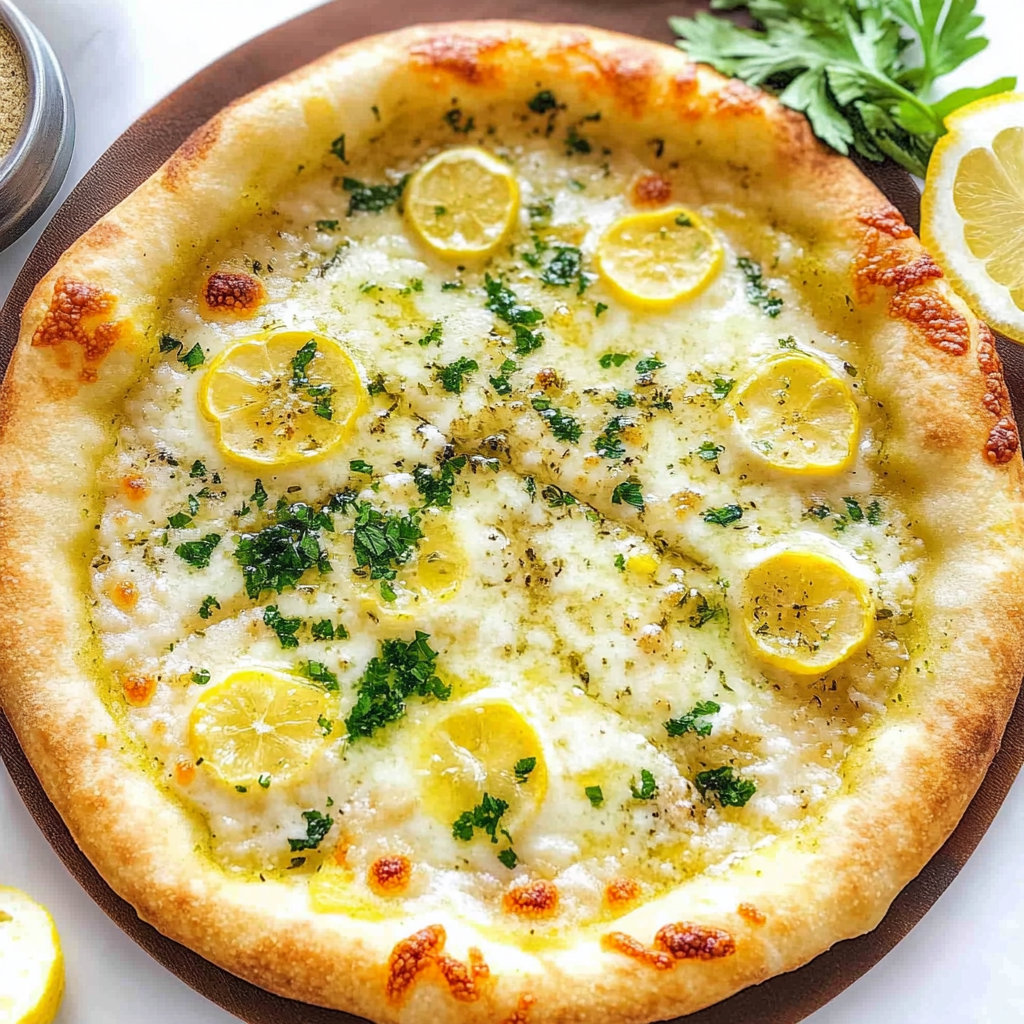 Recipe preparation for Lemon Pizza
