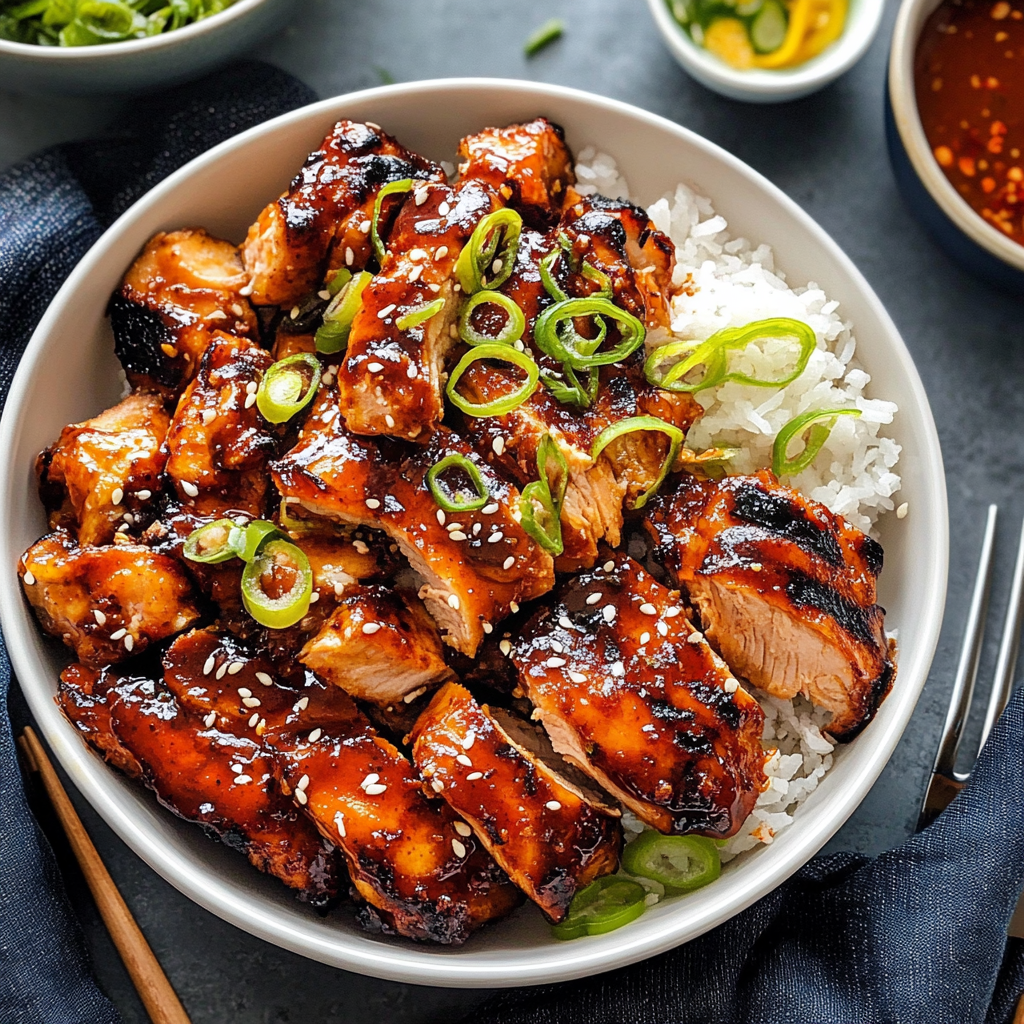 Recipe preparation for Korean BBQ Chicken