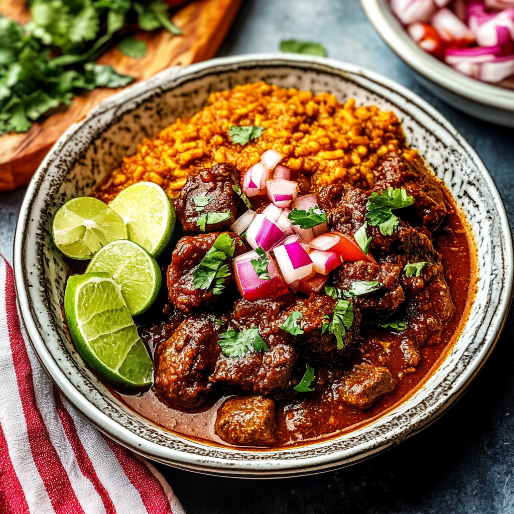 Recipe preparation for Beef Chile Colorado
