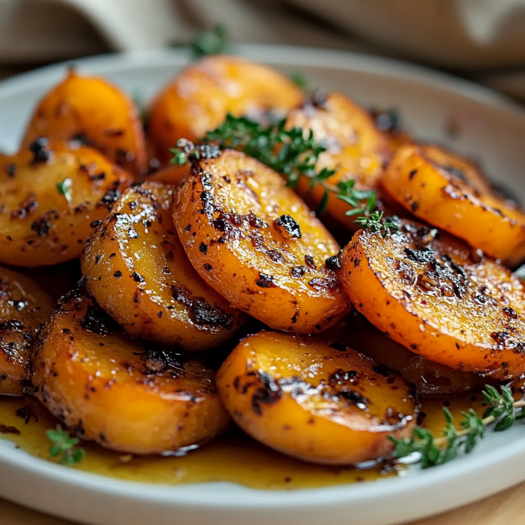 Recipe preparation for Honey Garlic Roasted Carrots