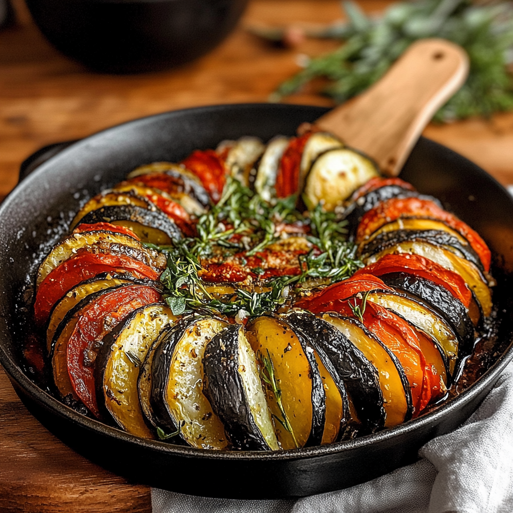 Recipe preparation for Baked Ratatouille