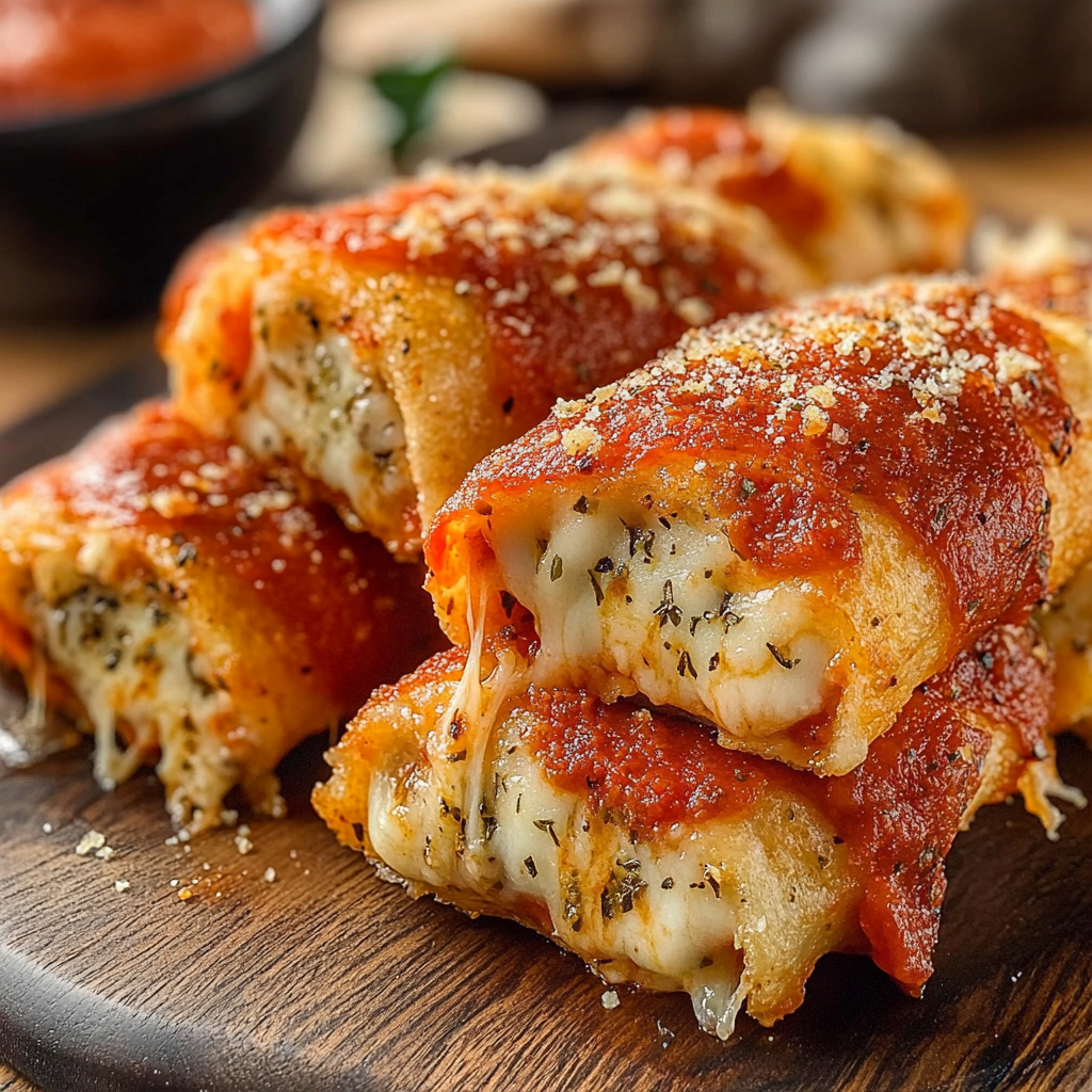 Recipe preparation for Cheesy Pizza Stuffed Bites