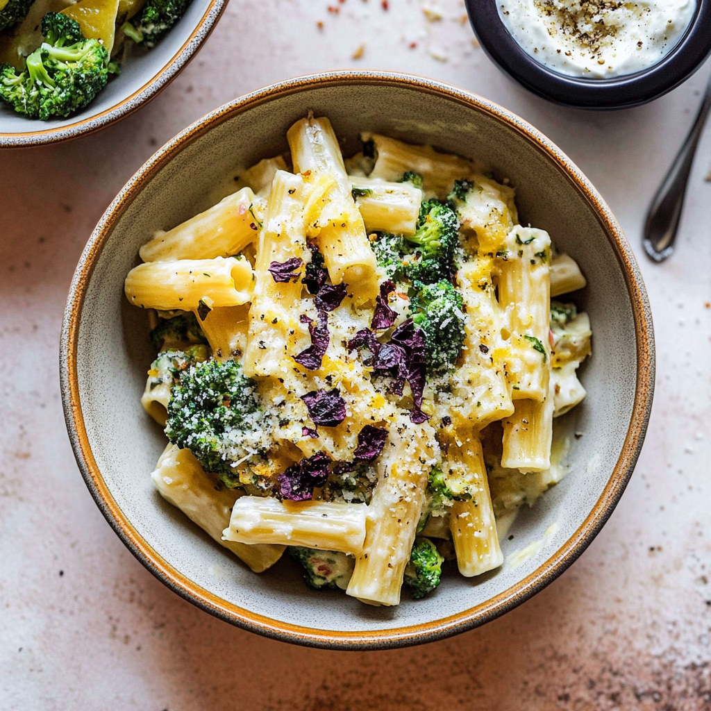 Recipe preparation for Lemon Ricotta Pasta with Broccoli