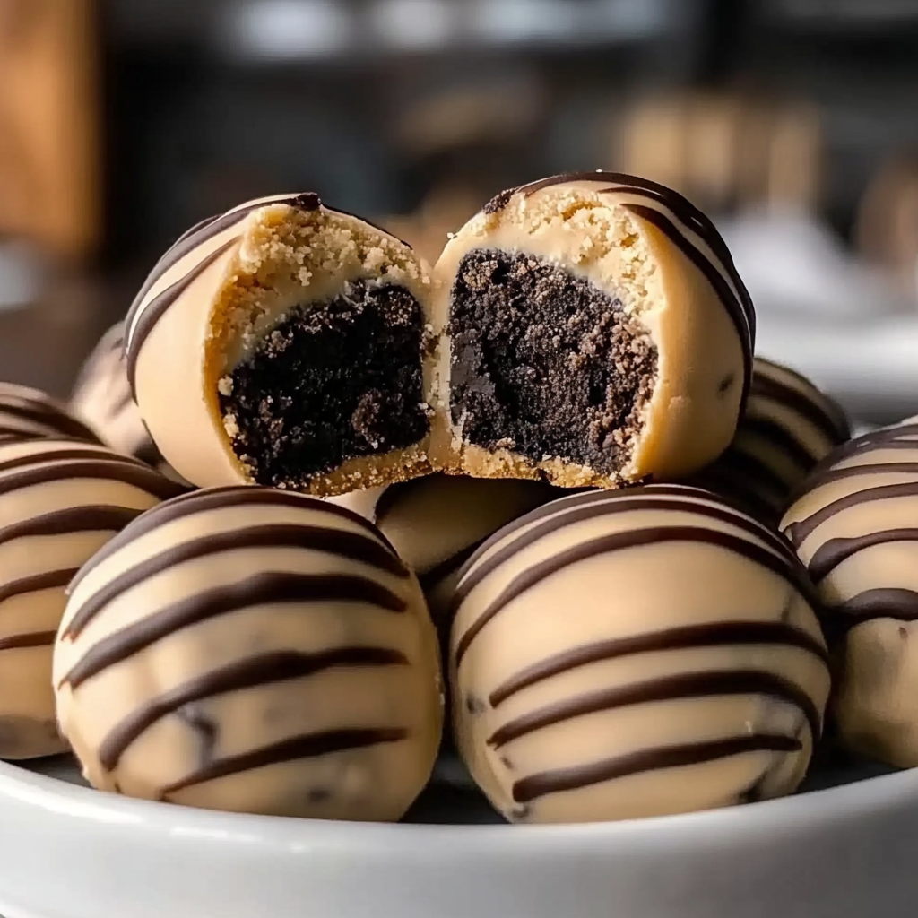 Recipe preparation for 3-Ingredient Peanut Butter Oreo Cookie Balls