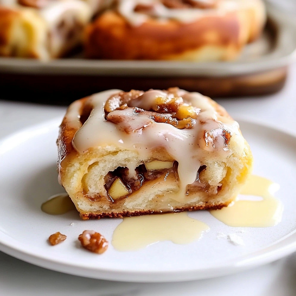 Recipe preparation for Apple Cinnamon Rolls