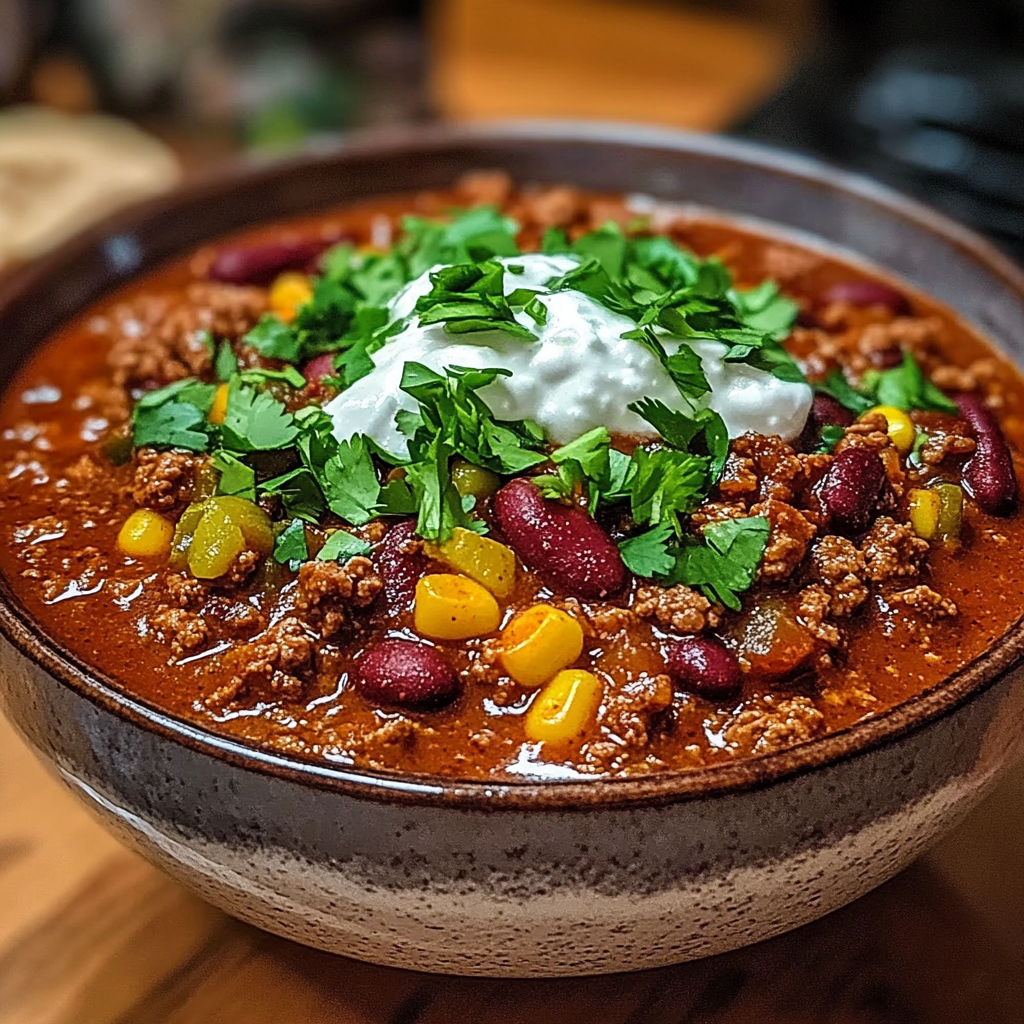 Recipe preparation for Easy Beef Chili