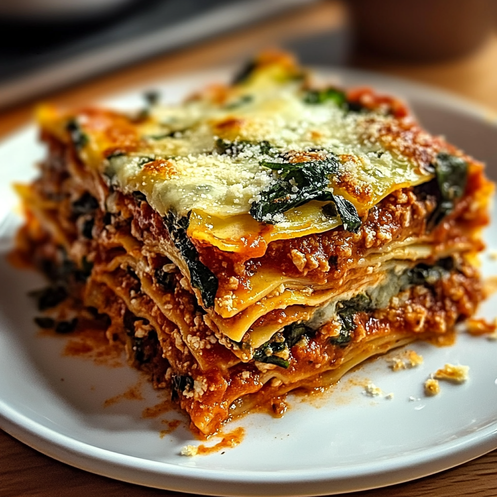 Recipe preparation for Best Vegetable Lasagna
