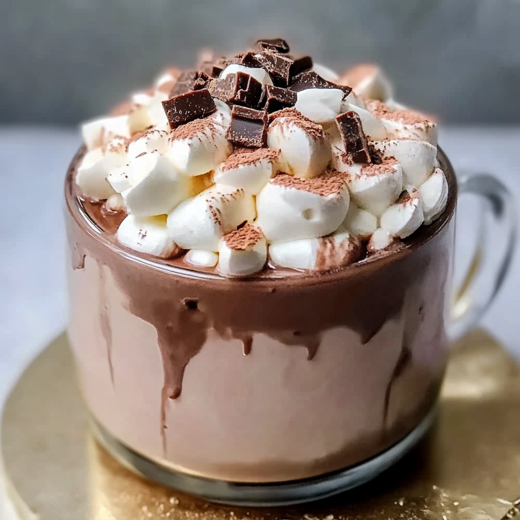 Recipe preparation for Whipped Hot Chocolate