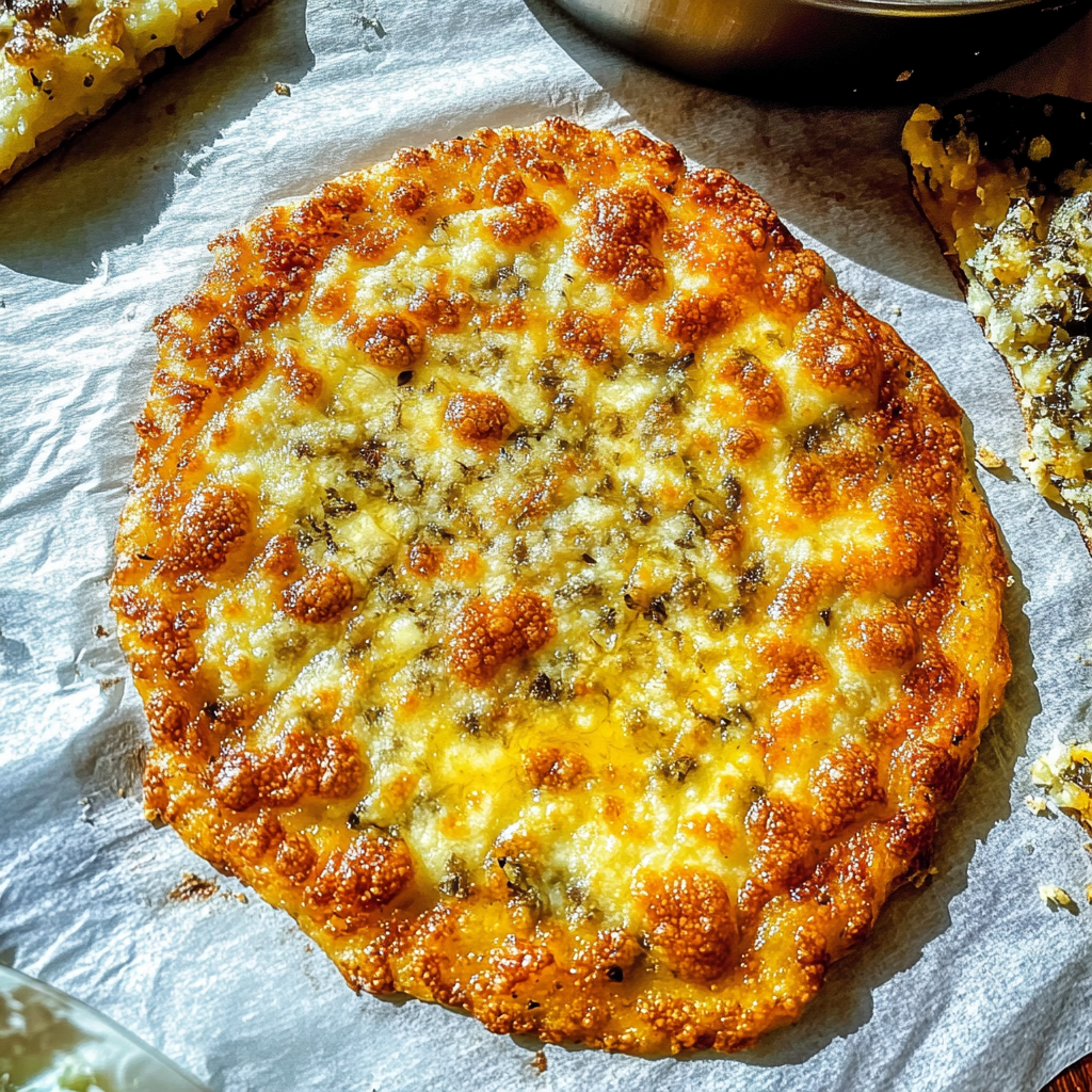 Recipe preparation for Garlic and Butter Flatbread
