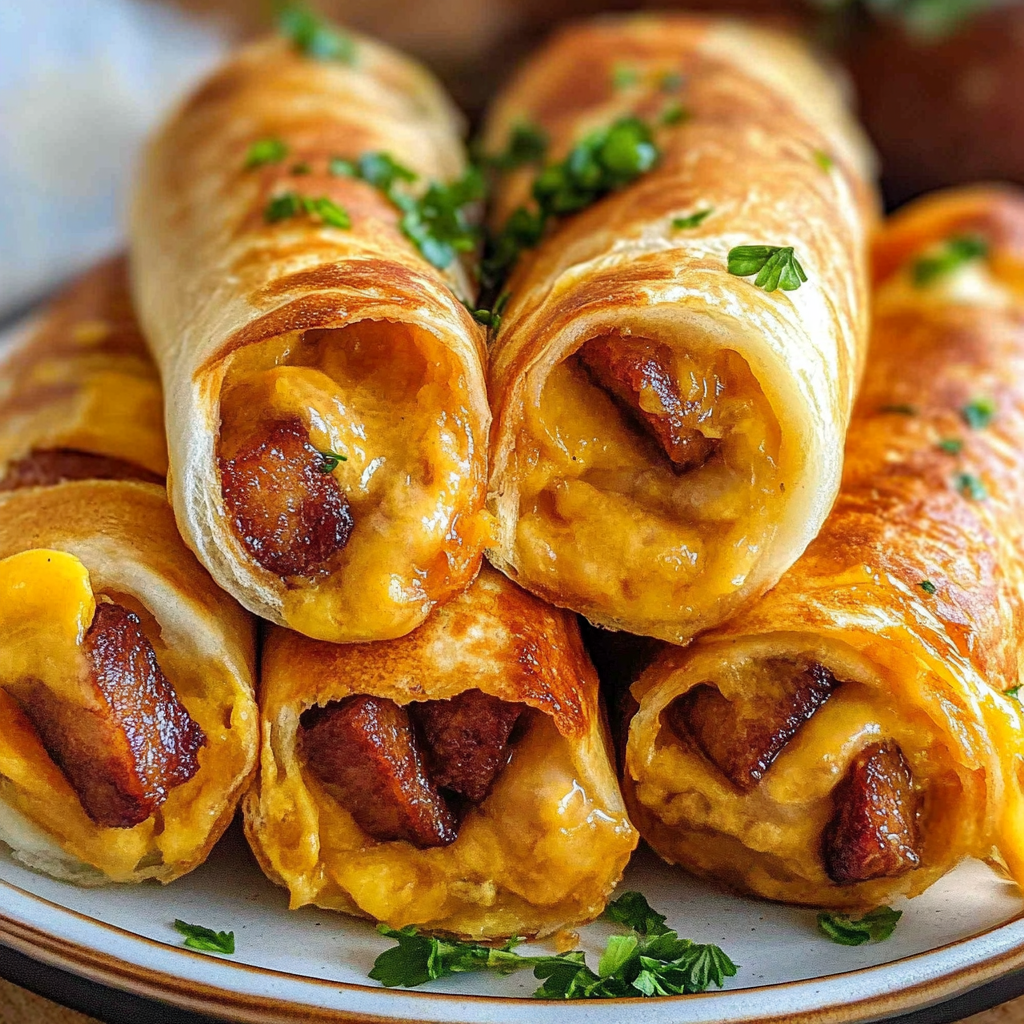 Recipe preparation for Breakfast Pigs in Blanket