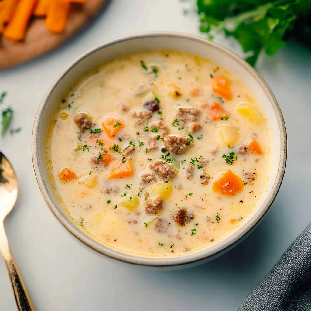 Recipe preparation for Sausage Potato Soup