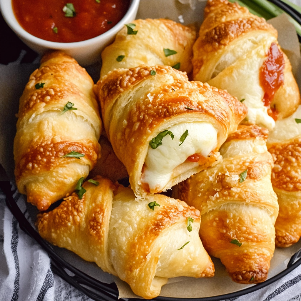 Recipe preparation for Pizza Crescent Rolls