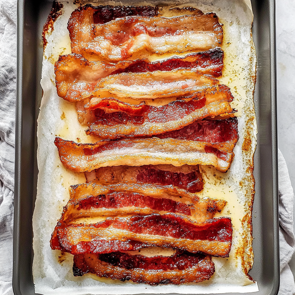 Recipe preparation for oven bacon