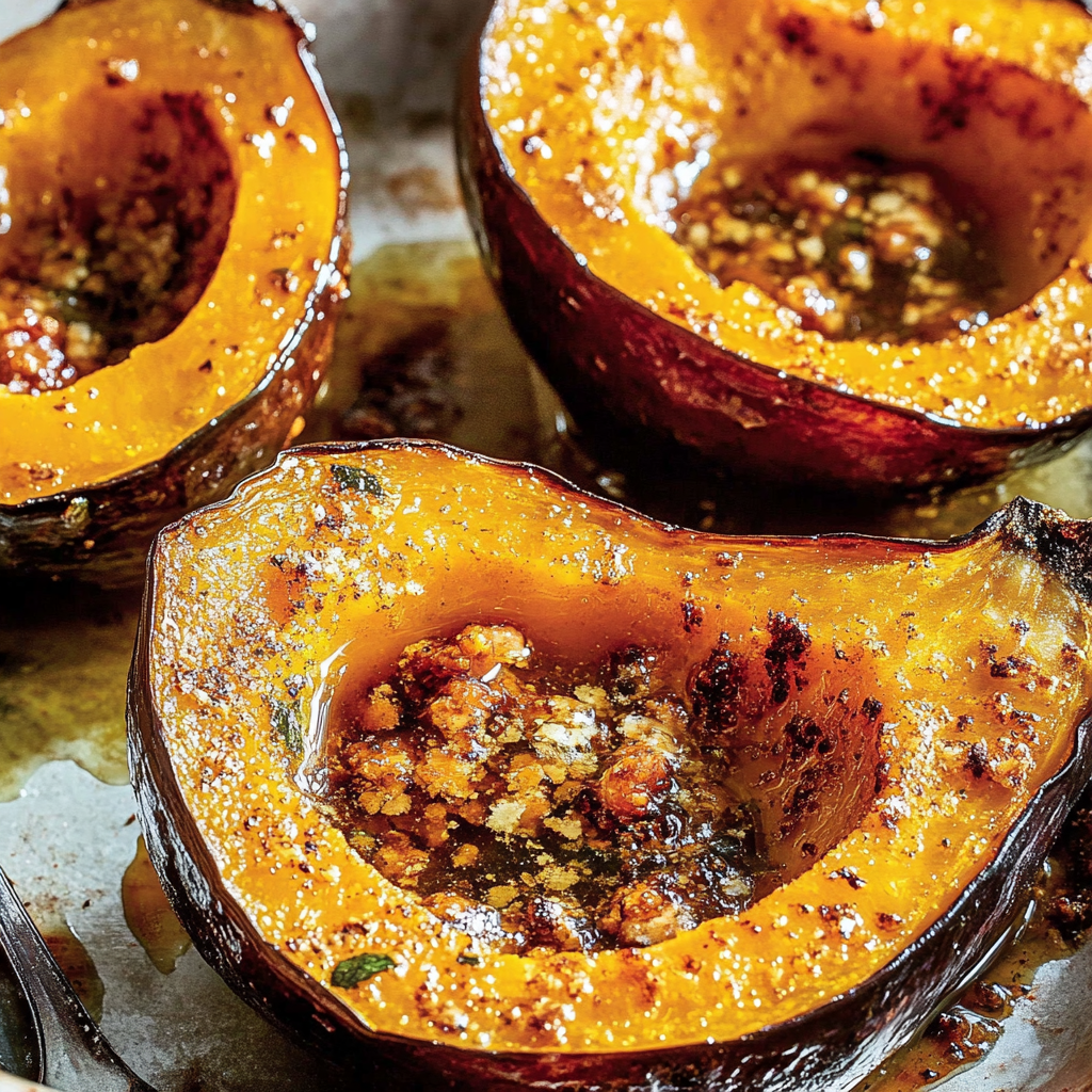 Recipe preparation for Perfect Roasted Acorn Squash