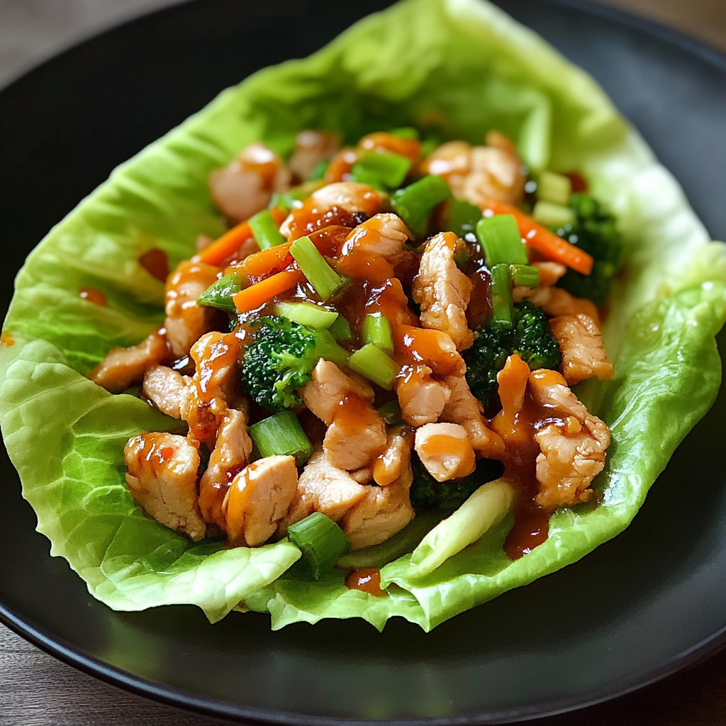Recipe preparation for Asian Turkey Lettuce Wraps