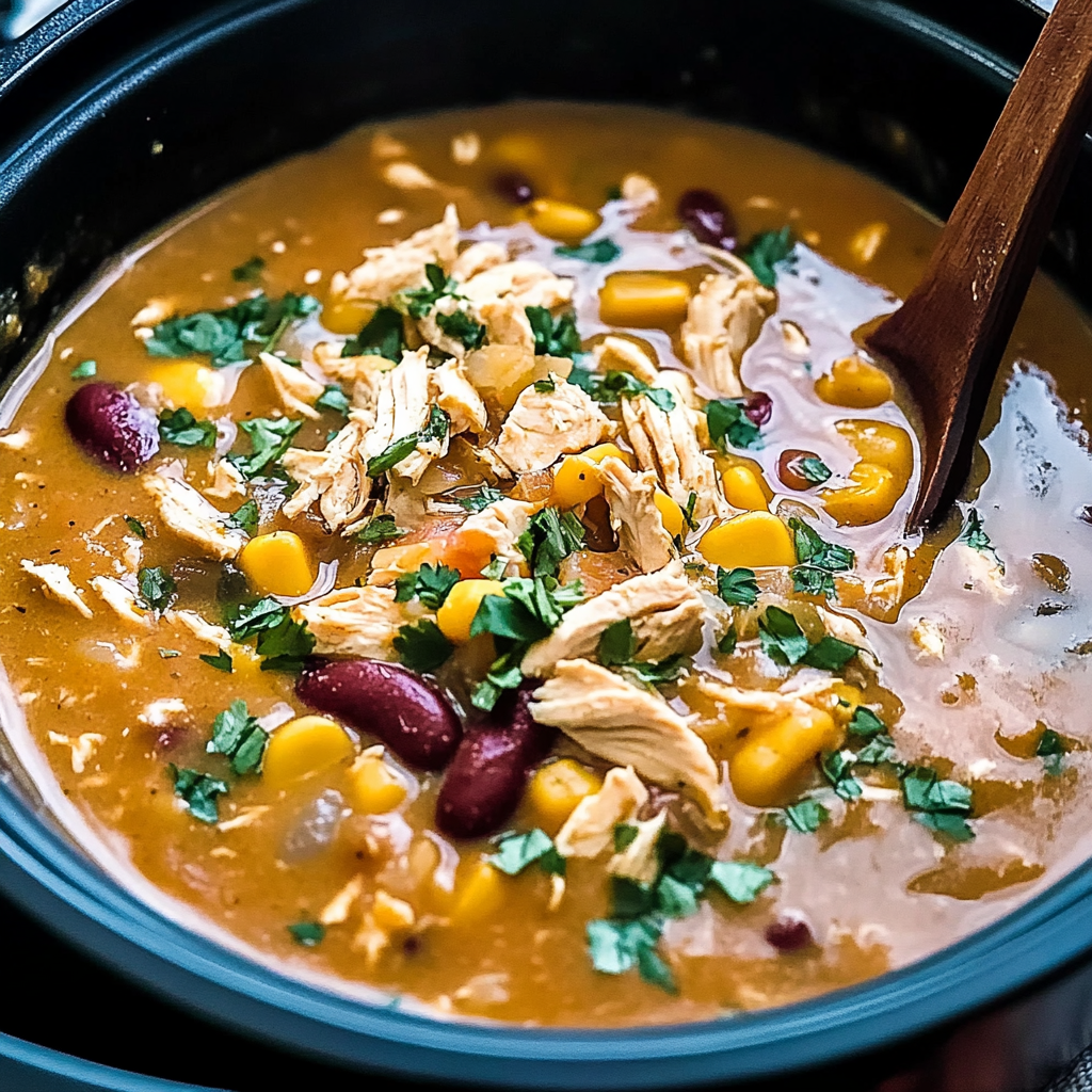 Recipe preparation for Crack Chicken Chili