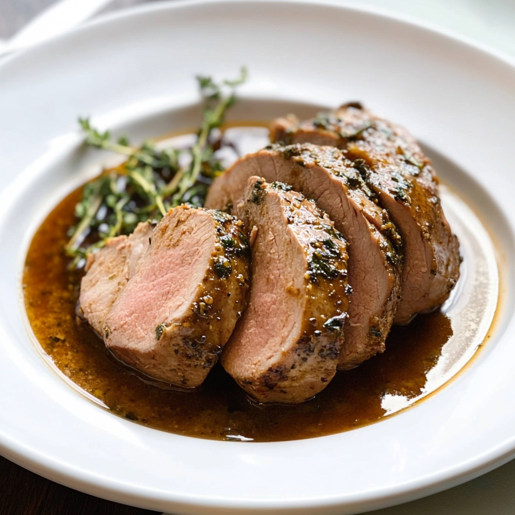 Recipe preparation for Roasted Pork Tenderloin