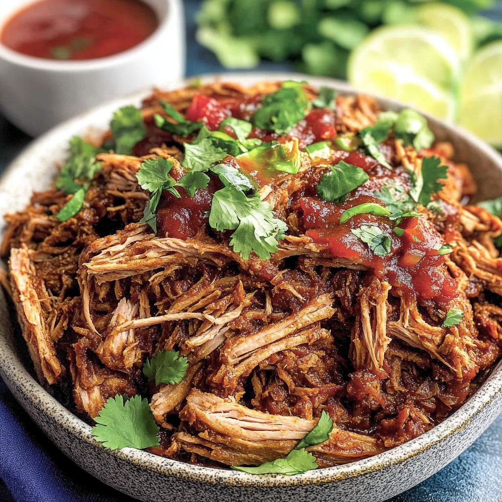 Recipe preparation for Slow-Cooked Crock Pot Carnitas