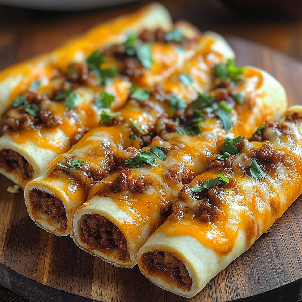 Recipe preparation for Cheesy Taco Breadsticks