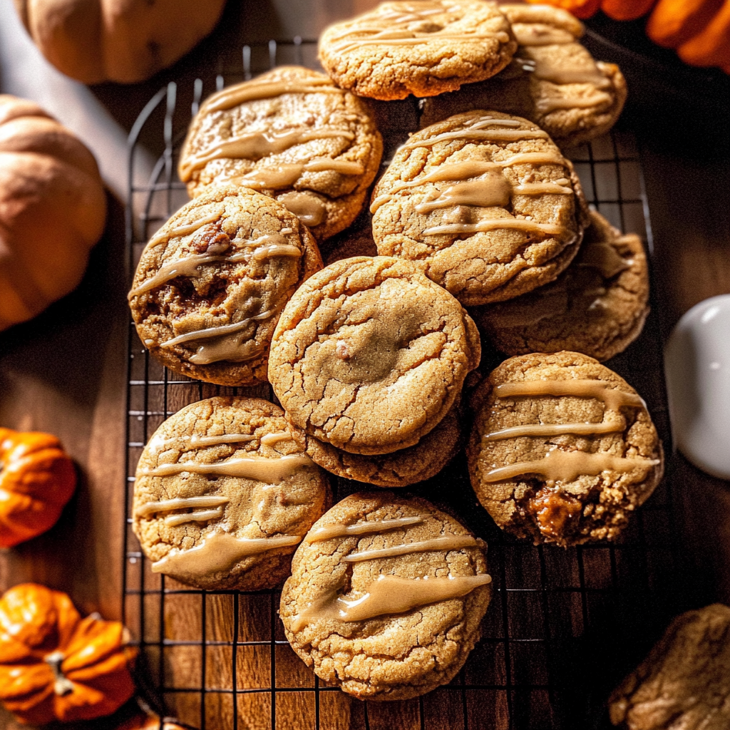 Recipe preparation for brown sugar maple pumpkin butter cookies