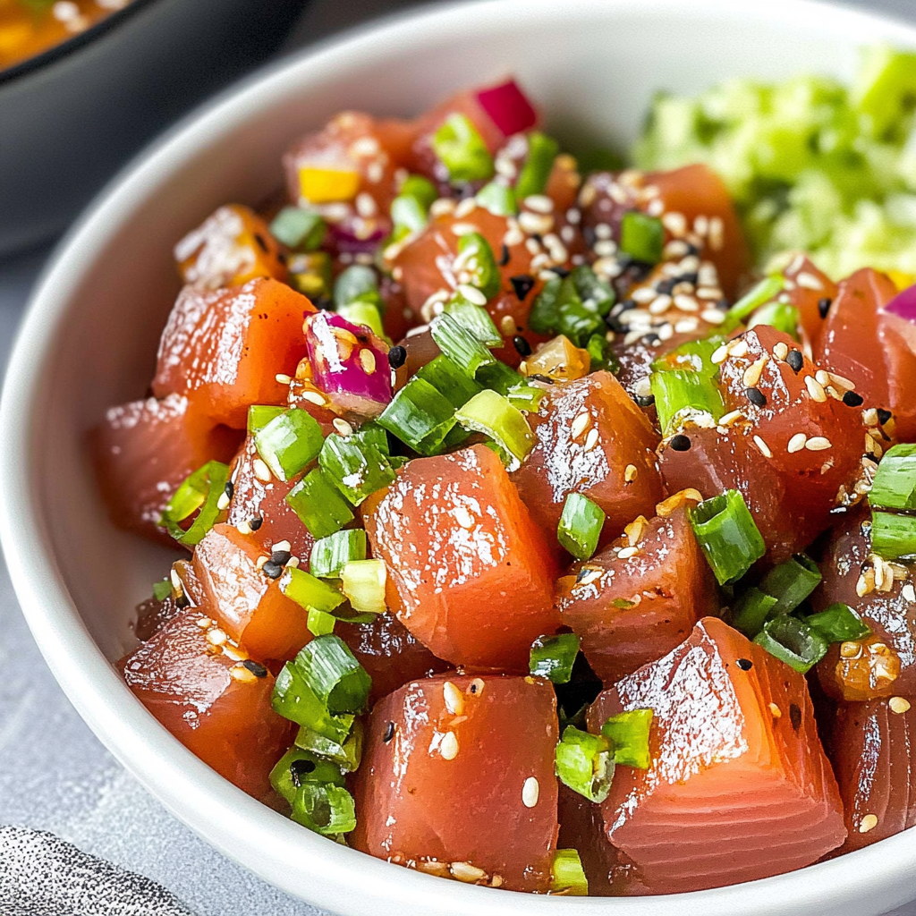 Recipe preparation for ahi tuna recipe