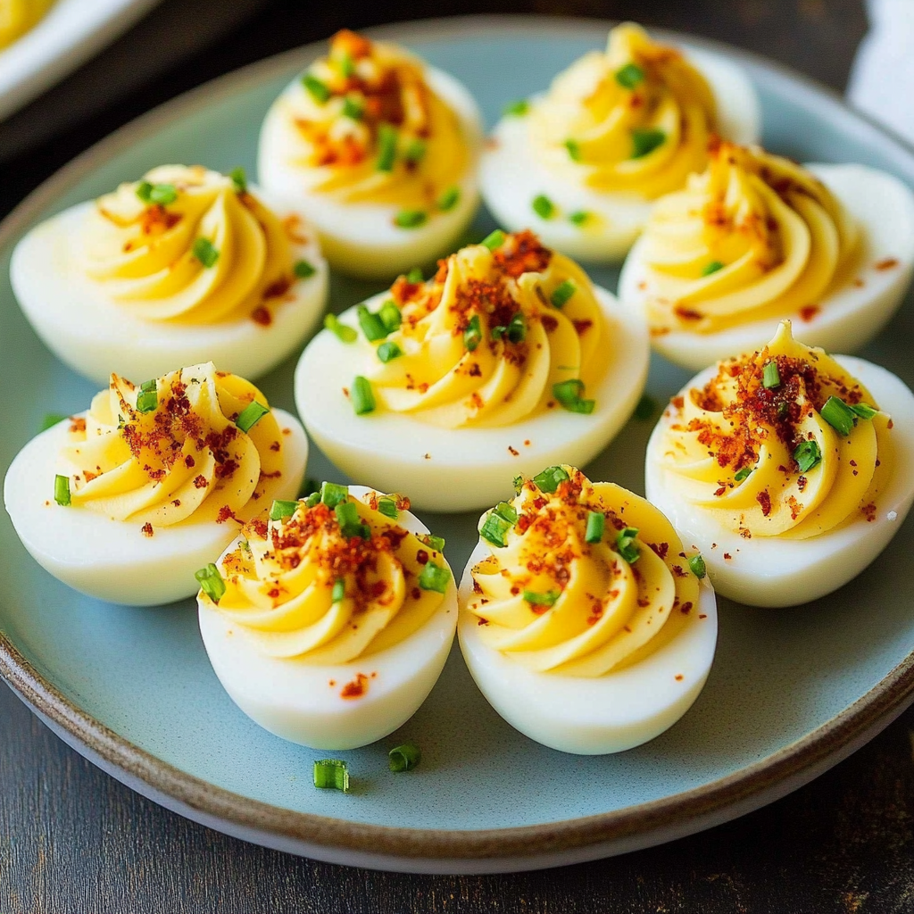 Recipe preparation for deviled eggs with relish