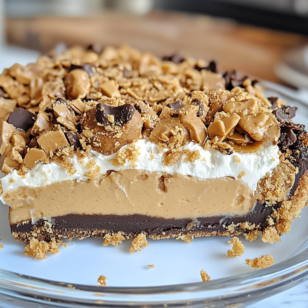 Recipe preparation for peanut butter pie no bake