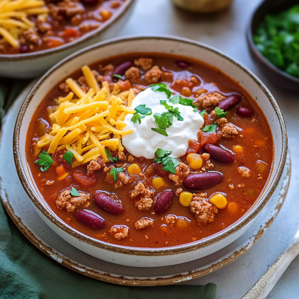Recipe preparation for turkey chili recipe