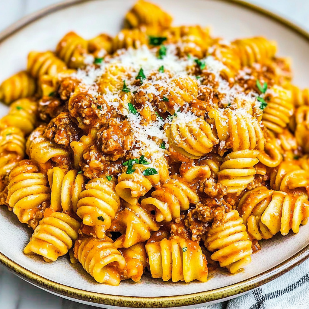 Recipe preparation for Cheesy Mexican-Inspired Pasta Skillet