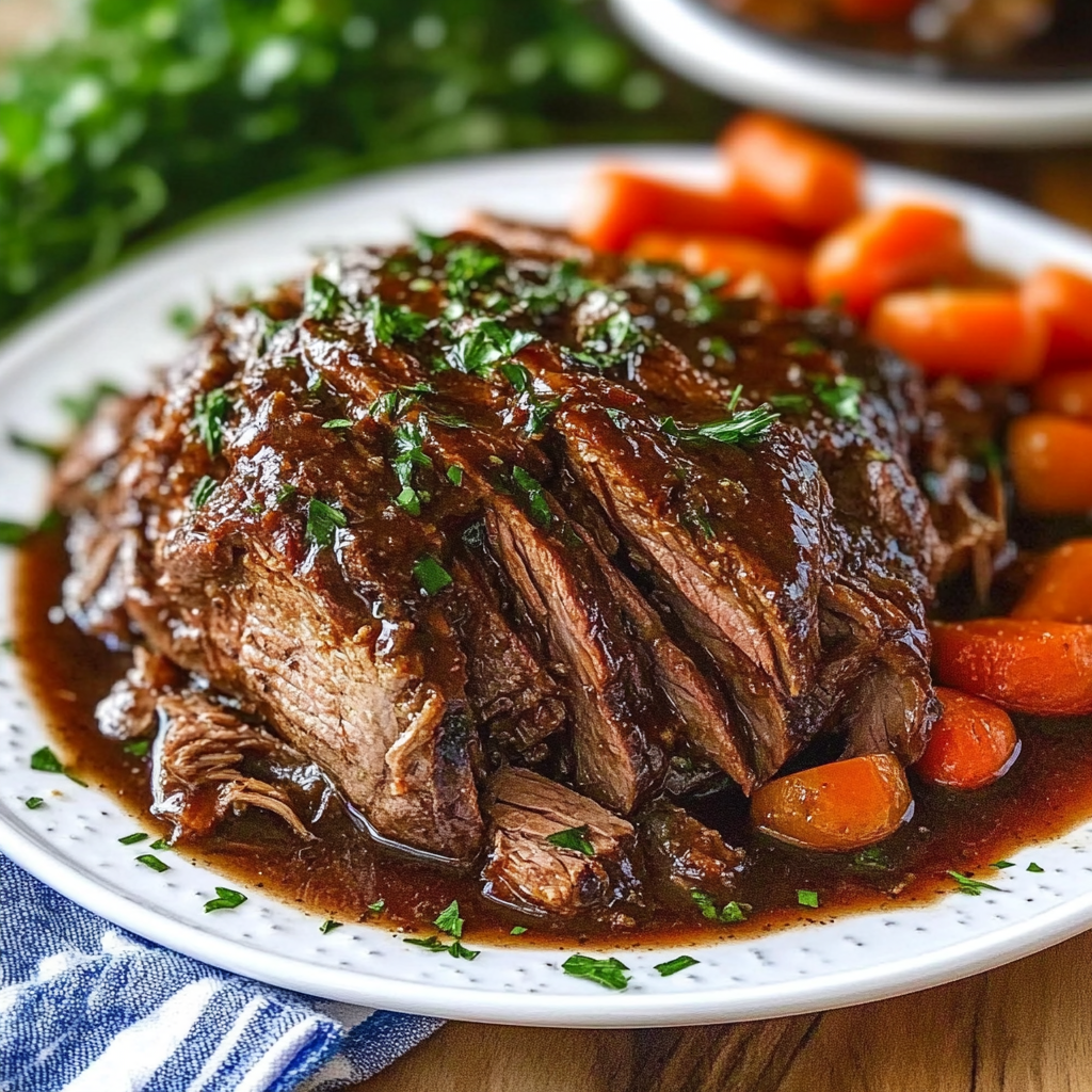 Recipe preparation for Balsamic Glazed Roast Beef