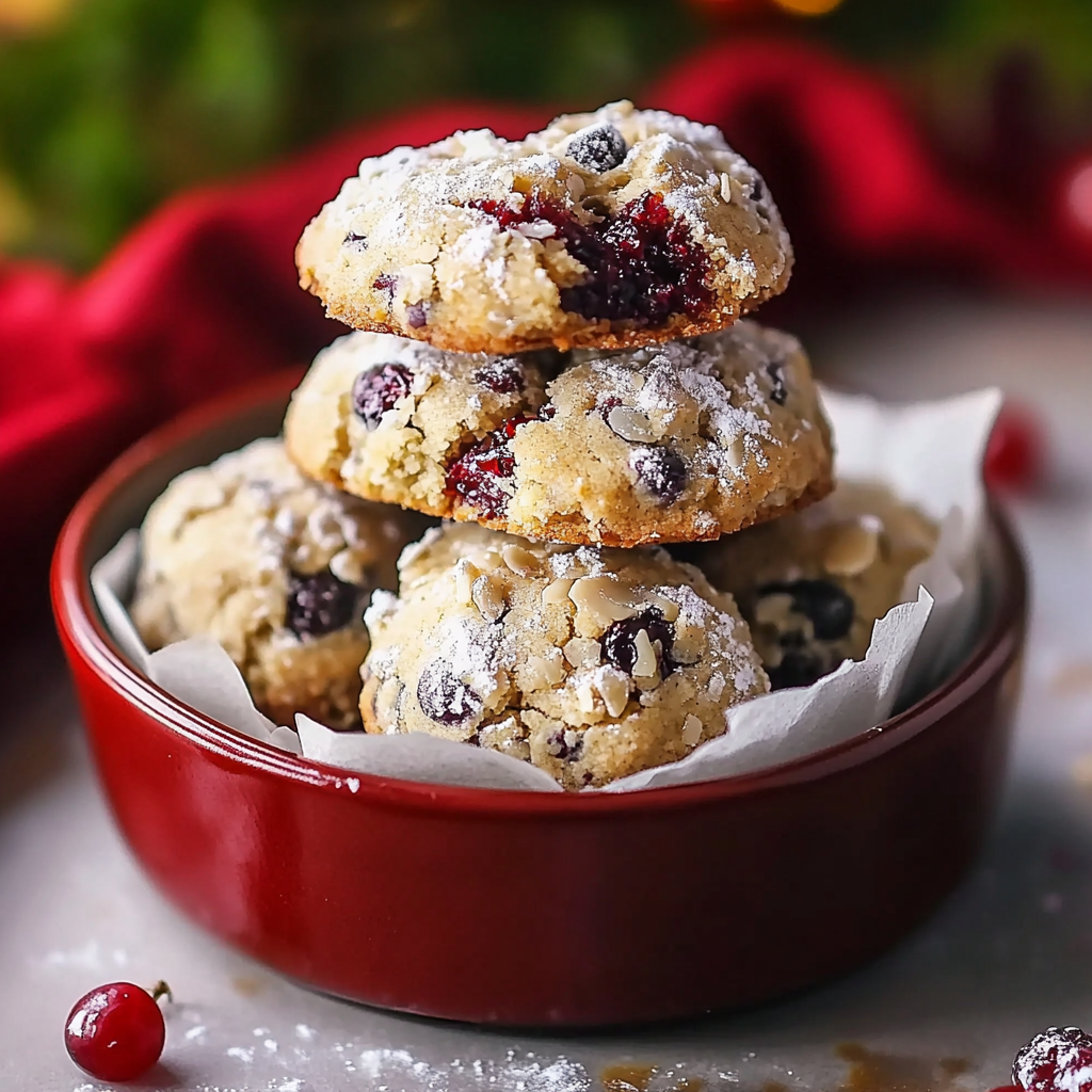 Recipe preparation for Cranberry Orange Cookies