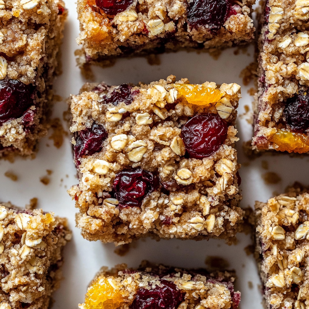 Recipe preparation for Cranberry Orange Oat Bars
