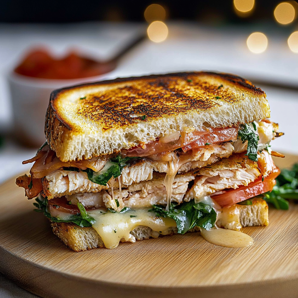 Recipe preparation for Turkey Melt Sandwich