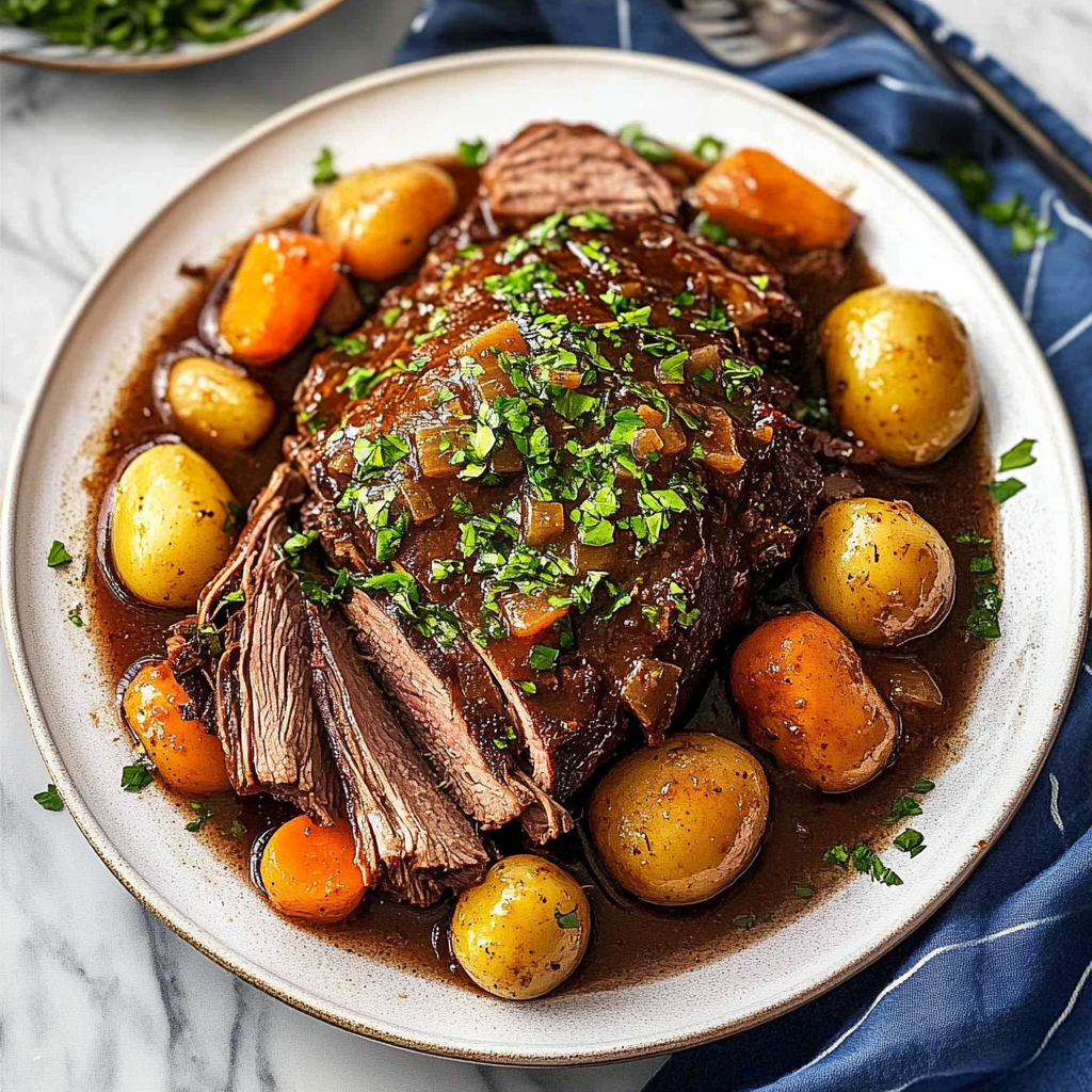 Recipe preparation for Crock Pot Pot Roast