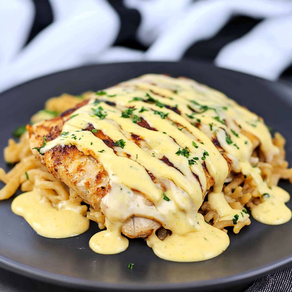 Recipe preparation for Mexican Chicken with Cheese Sauce