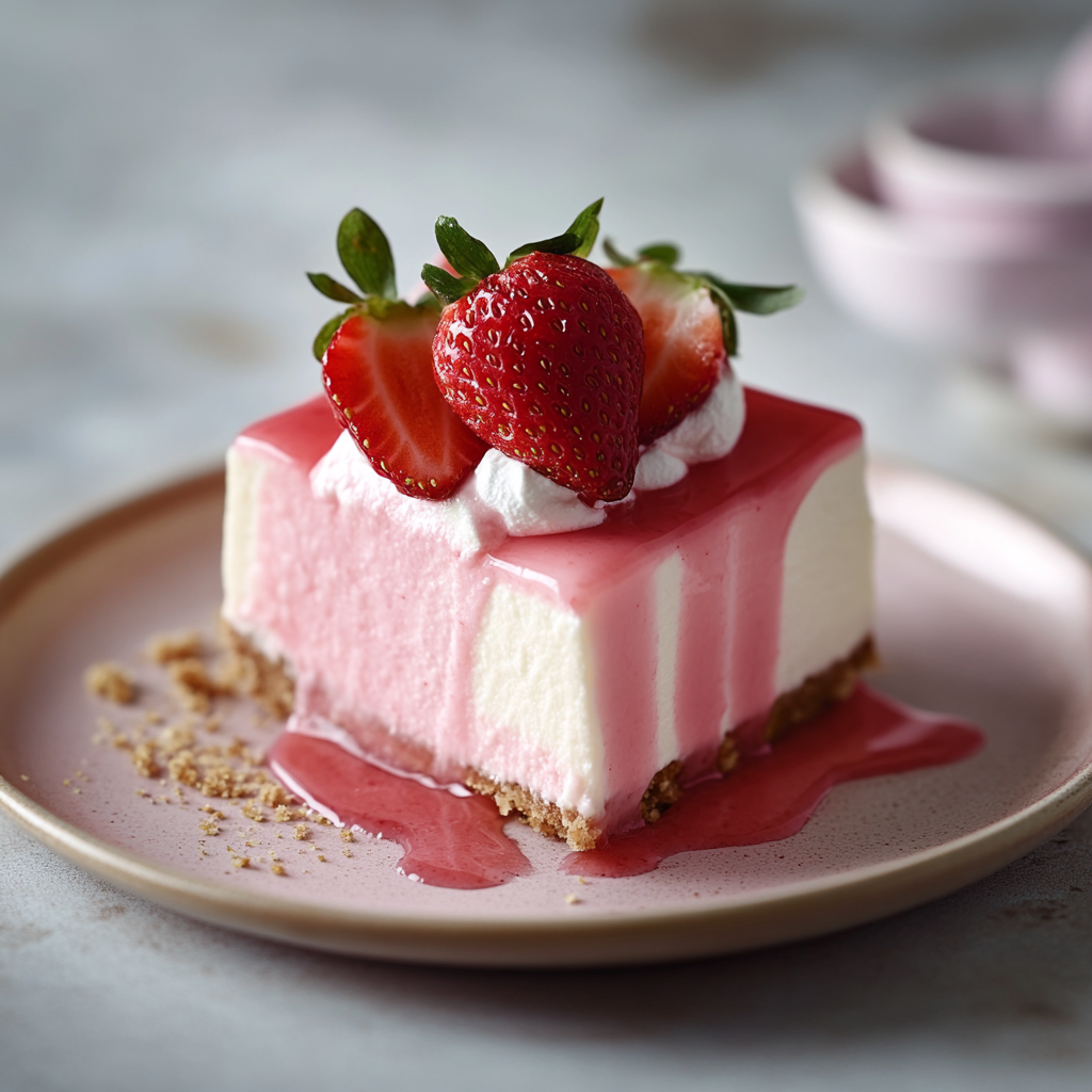 Recipe preparation for Strawberry Cheesecake