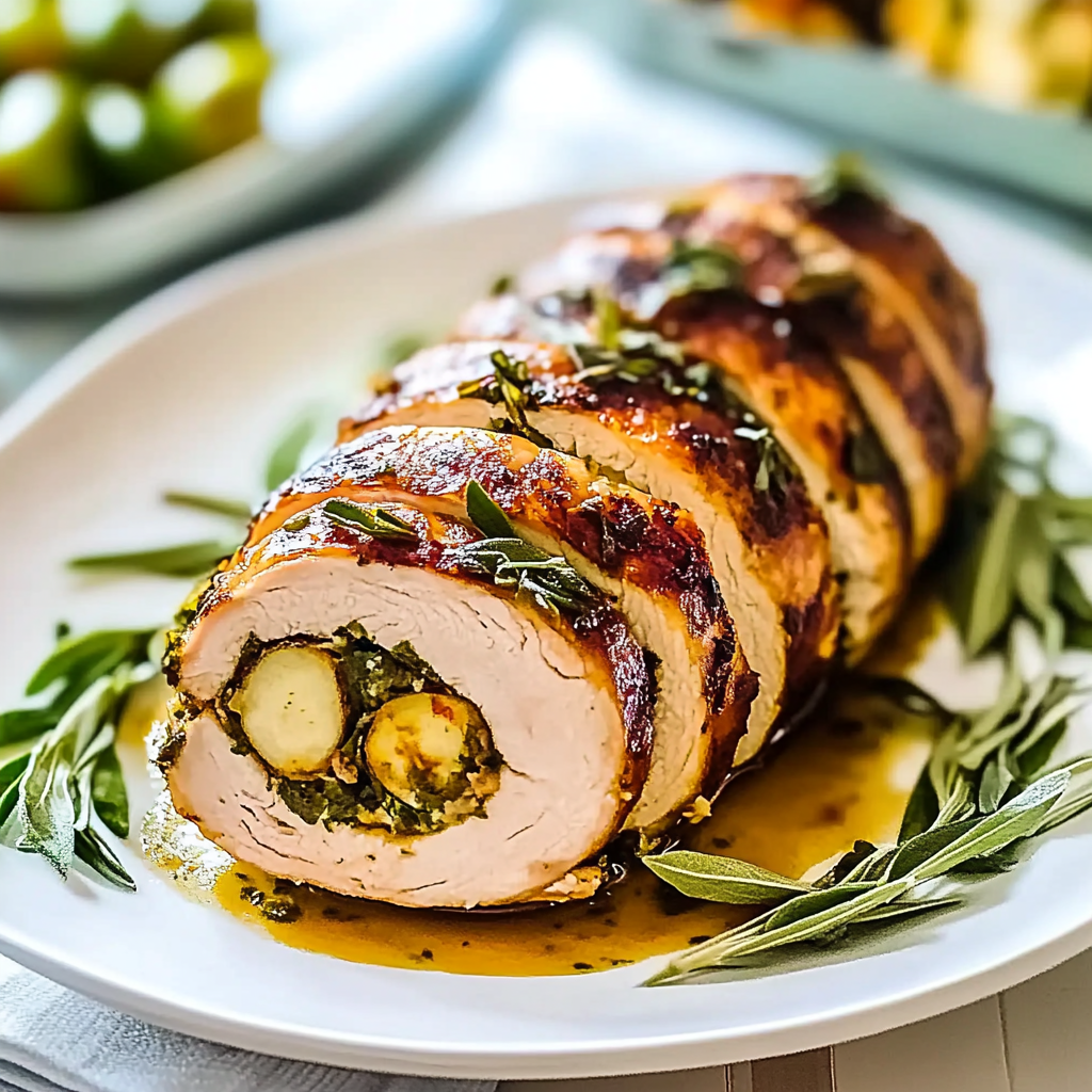 Recipe preparation for Turkey Roulade