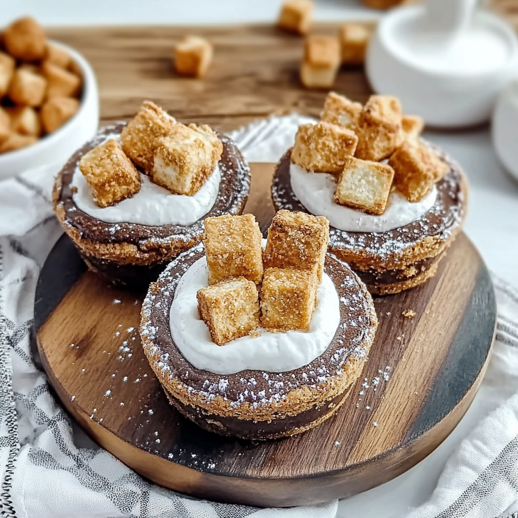 Recipe preparation for Mini S’mores Pies