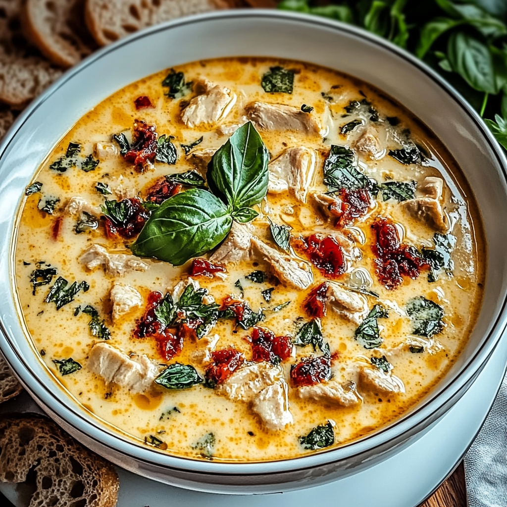 Recipe preparation for Marry Me Chicken Soup