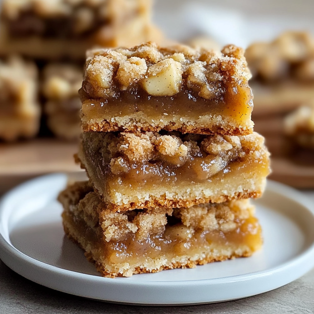 Recipe preparation for Apple Crisp Shortbread Bars