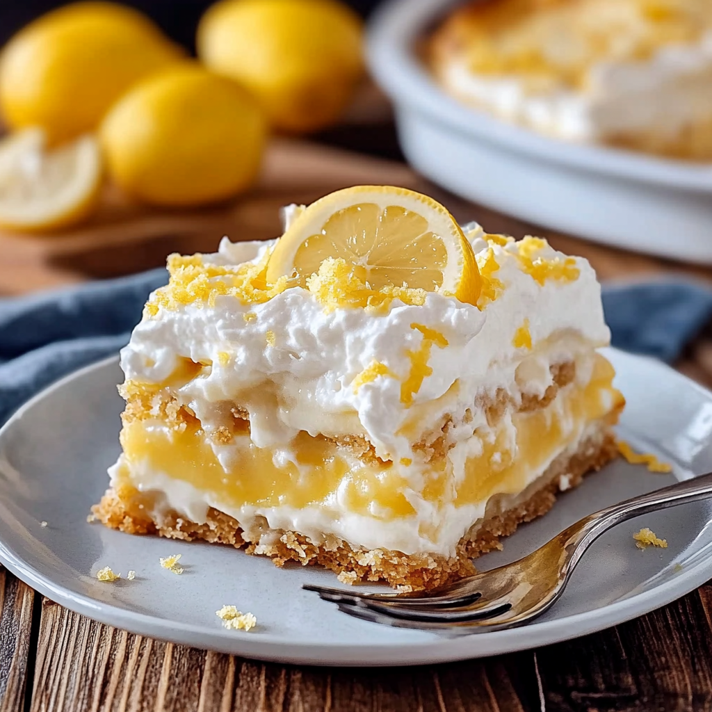 Recipe preparation for Lemon Lasagna Creamy Layers