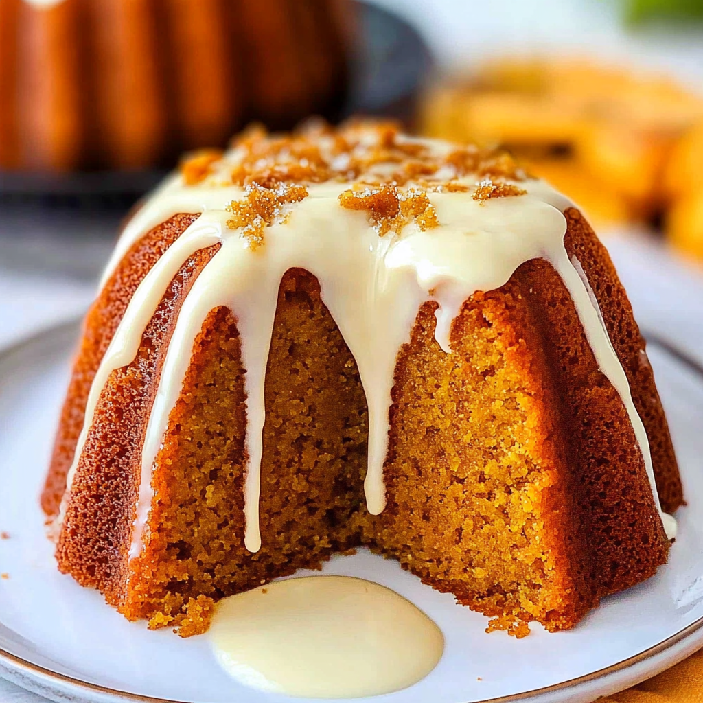 Recipe preparation for Spiced Pumpkin Bundt Cake