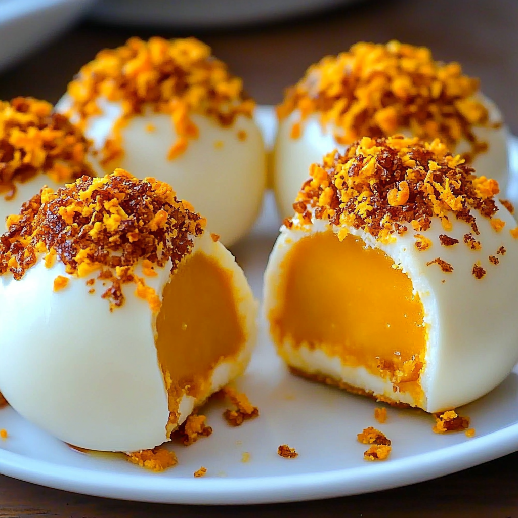 Recipe preparation for Pumpkin Cheesecake Balls