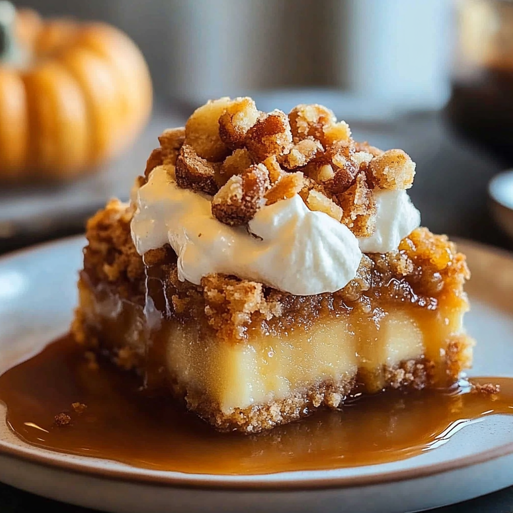 Recipe preparation for Pumpkin Dump Cake