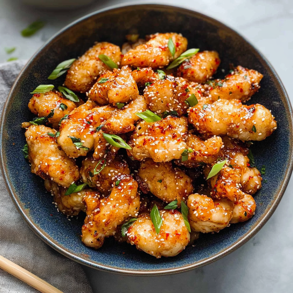 Recipe preparation for bang bang chicken