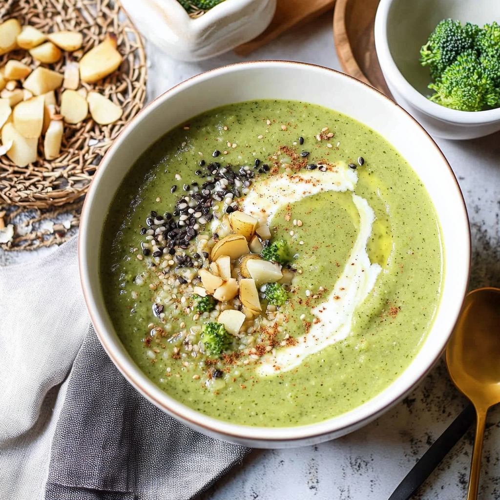 Recipe preparation for Vegan Broccoli Potato Soup